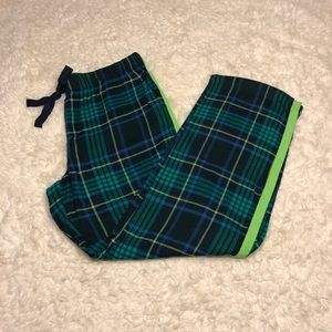 NWOT Aerie Green and Blue Plaid Pajamama Pants
